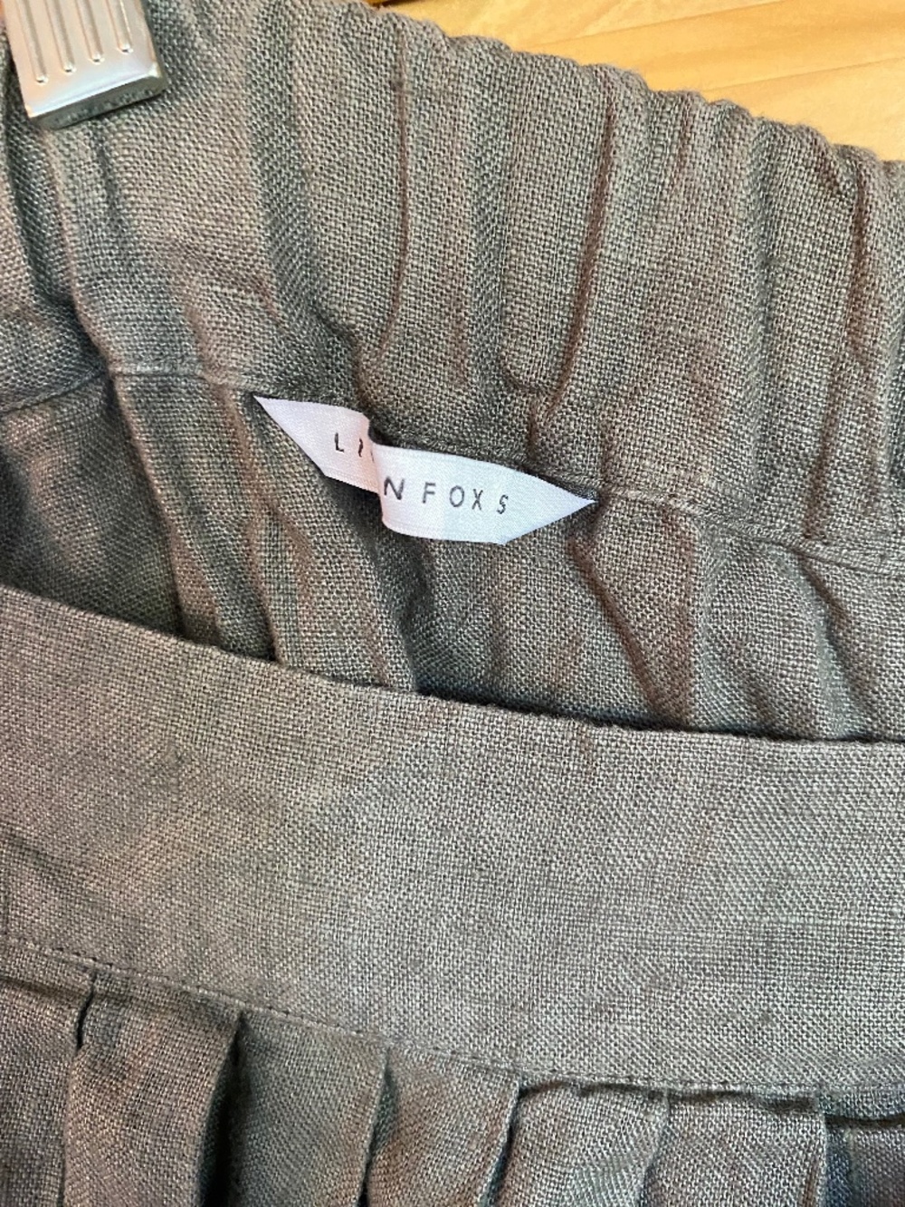 Linenfox gray Laura skirt similar to Notperfectlinen - Picture 2 of 5